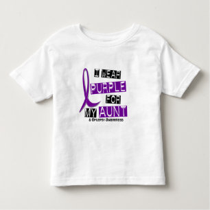 Camiseta De Bebé Llevo la púrpura para mi tía 37 epilepsia