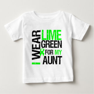 Camiseta De Bebé Llevo la verde lima para mi tía Lymphoma