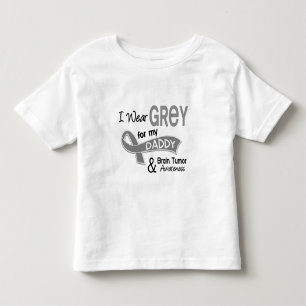 Camiseta De Bebé Llevo tumor cerebral del papá del gris 42
