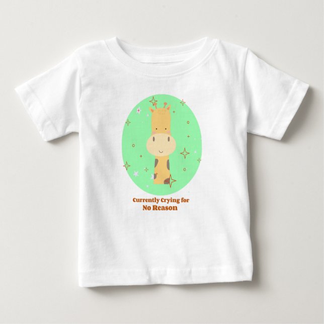 Camiseta De Bebé Llorando actualmente sin motivo (Anverso)