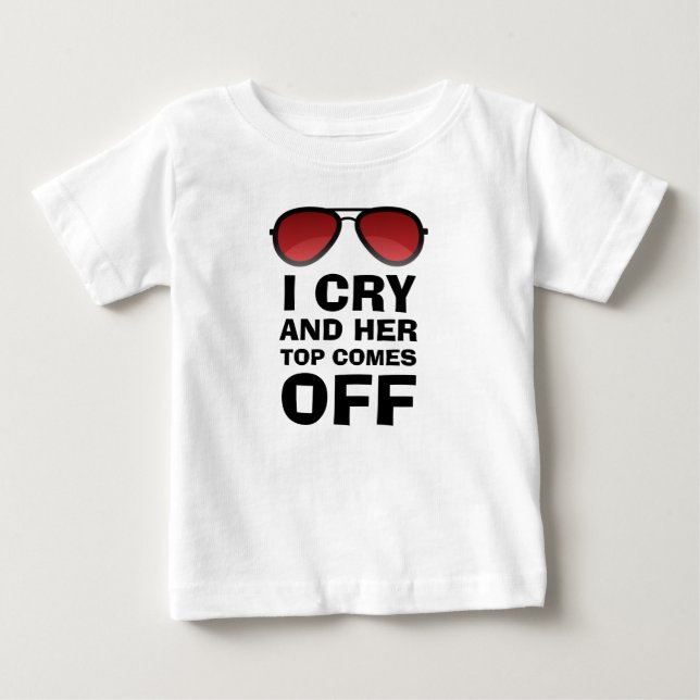 Camiseta De Bebé Lloro | Bebé Divertido | Llanto de Bebé | Llorando (Anverso)