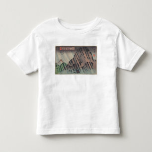 Camiseta De Bebé Lluvia de la noche en Oyama, c.1830