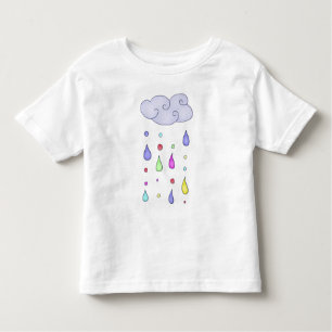 Camiseta De Bebé Lluvia multicolor