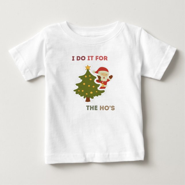 Camiseta De Bebé Lo hago para los locos, Navidades familiares 2020 (Anverso)