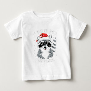 Camiseta De Bebé Lo hago por el mapache de Navidades divertidos