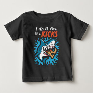 Camiseta De Bebé Lo hago por las patadas Tiburón