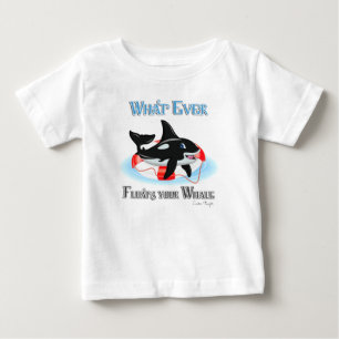 Camiseta De Bebé Lo que sea que flote tu ballena 2