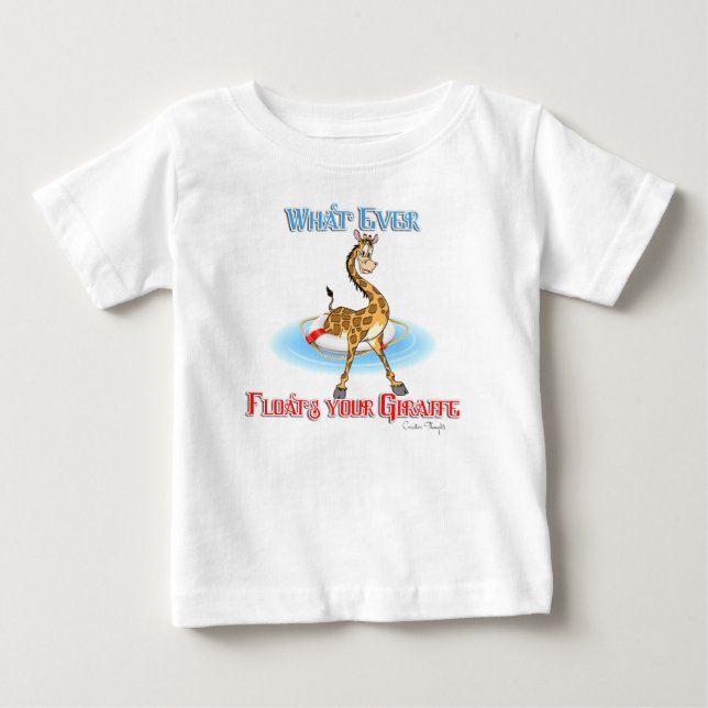 Camiseta De Bebé Lo que sea que flote tu jirafa (Anverso)