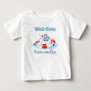 Camiseta De Bebé Lo que sea que flote tu vaca 3