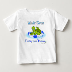 Camiseta De Bebé Lo que sea que flote tus tortugas 3
