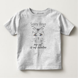 Camiseta De Bebé lo siento chicos mi gato es mi valentía