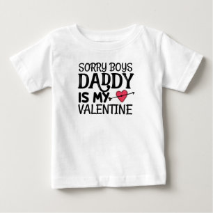 Camiseta De Bebé Lo siento, papá es mi San Valentín