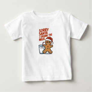 Camiseta De Bebé Lo siento Santa I Se Bebió El Equipo De Navidades