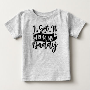 Camiseta De Bebé Lo tengo de mi papá