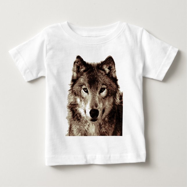 Camiseta De Bebé Lobo (Anverso)