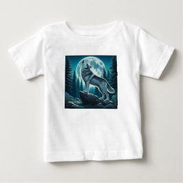 Camiseta De Bebé Lobo Aullador