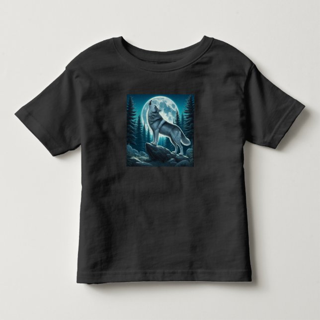 Camiseta De Bebé Lobo Aullador (Anverso)