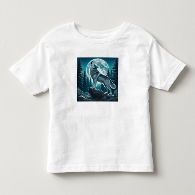 Camiseta De Bebé Lobo Aullador (Anverso)