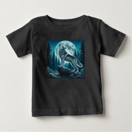 Camiseta De Bebé Lobo Aullador