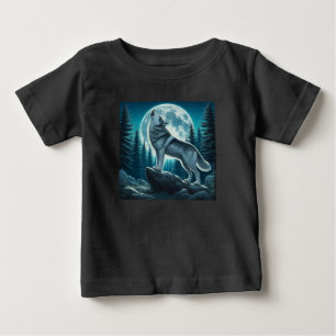 Camiseta De Bebé Lobo Aullador