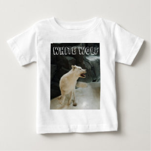 Camiseta De Bebé Lobo blanco
