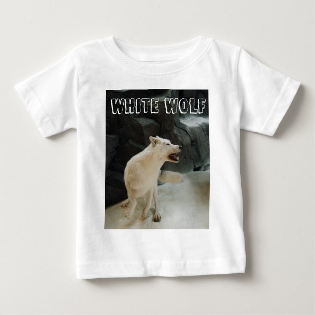 Camiseta De Bebé Lobo blanco (Anverso)