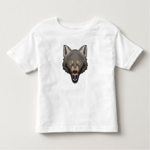 Camiseta De Bebé Lobo enojado