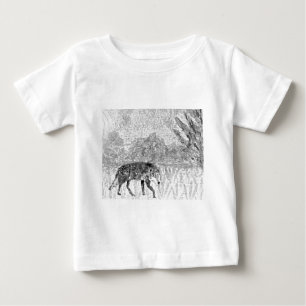 Camiseta De Bebé Lobo Gris Animal Salvaje