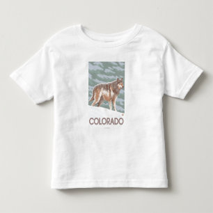 Camiseta De Bebé Lobo gris StandingColorado