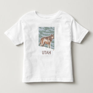 Camiseta De Bebé Lobo gris StandingUtah