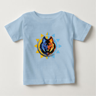 Camiseta de bebé lobo lindo