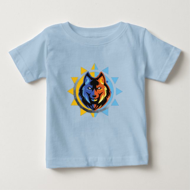 Camiseta de bebé lobo lindo (Anverso)