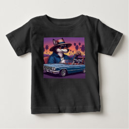 Camiseta De Bebé Lobo Lowrider Wolfy
