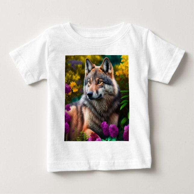 Camiseta De Bebé Lobo malcriado (Anverso)