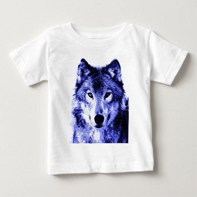 Camiseta De Bebé Lobo nocturno (Anverso)