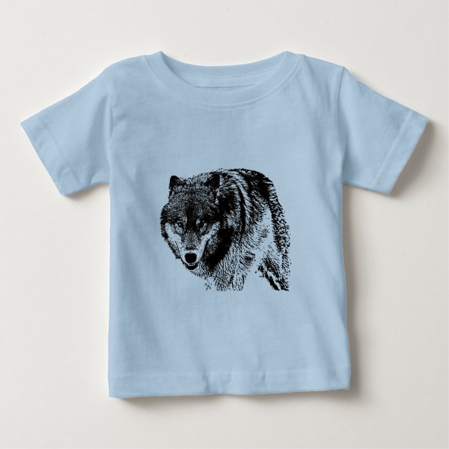 Camiseta De Bebé Lobo Salvaje (Anverso)
