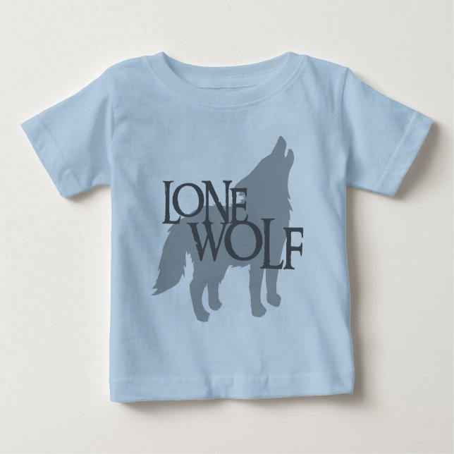 CAMISETA DE BEBÉ LOBO SOLITARIO (Anverso)