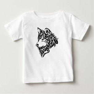 Camiseta De Bebé Lobo Tribal