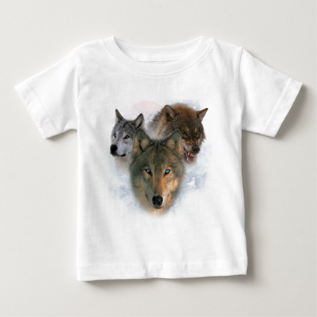 Camiseta De Bebé Lobos (Anverso)