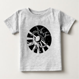 Camiseta De Bebé Lobos de sol y luna