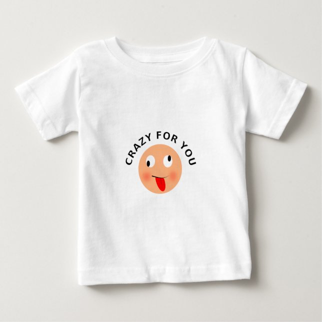 Camiseta De Bebé Loco Por Ti (Anverso)