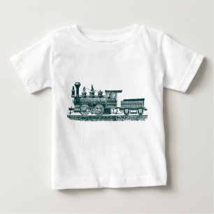 Camiseta De Bebé Locomotora 02 - Verde oscuro