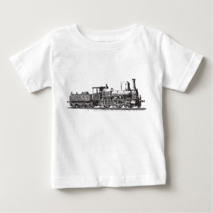 Camiseta De Bebé Locomotora - Negro