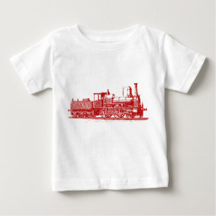 Camiseta De Bebé Locomotora - Rojo Ruby