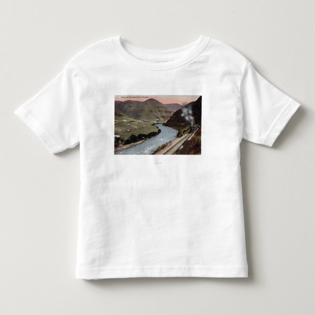 Camiseta De Bebé Locomotoras de vapor en pista (Anverso)