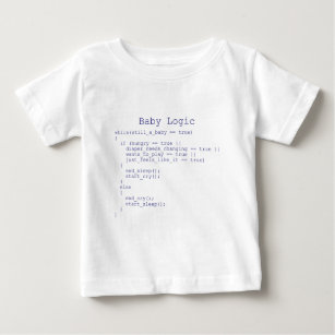 Camiseta De Bebé Lógica del bebé