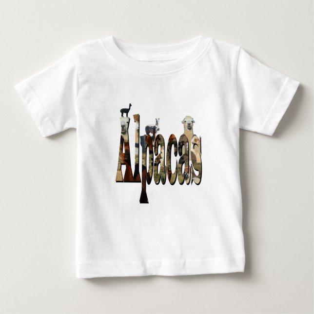 Camiseta De Bebé Logo De Alpacas Con Alpacas, (Anverso)