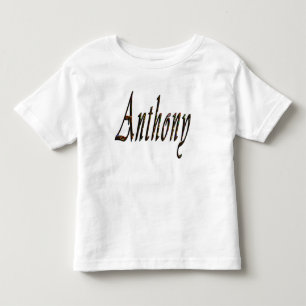 Camiseta De Bebé Logo de Anthony Name,