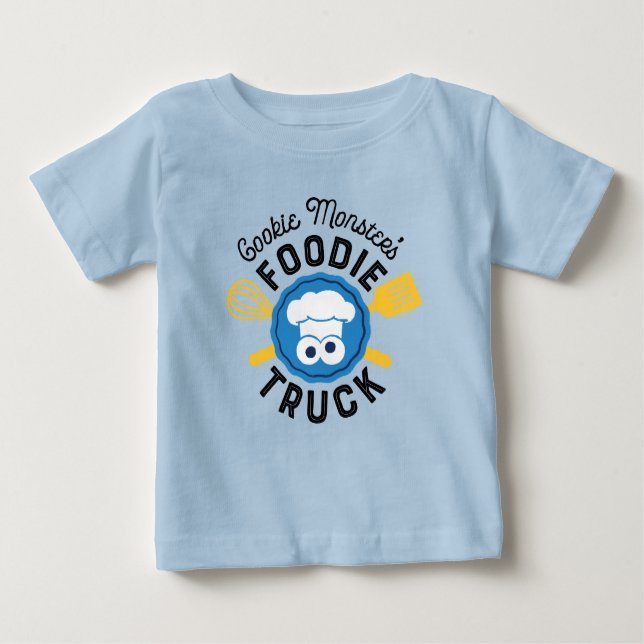 Camiseta De Bebé Logo de Cookie Monster's Foodie Truck (Anverso)
