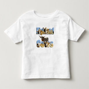 Camiseta De Bebé Logo De Highland Cow Y Vaca Highland,